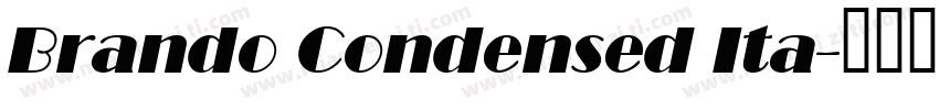 Brando Condensed Ita字体转换